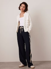 Mint Velvet White Military Knit Jacket - Image 2 of 7