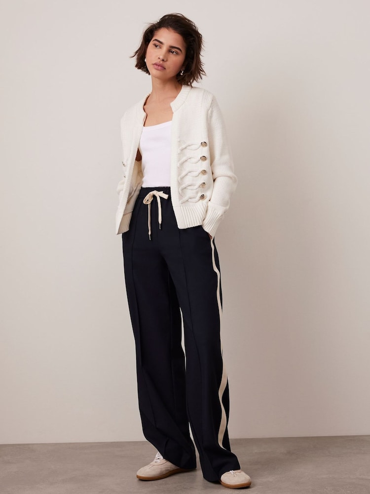 Mint Velvet White Military Knit Jacket - Image 2 of 7