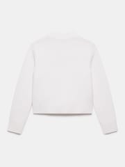 Mint Velvet White Military Knit Jacket - Image 7 of 7