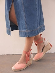 Mint Velvet Espadrille Tie Shoes - Imagen 1 de 5