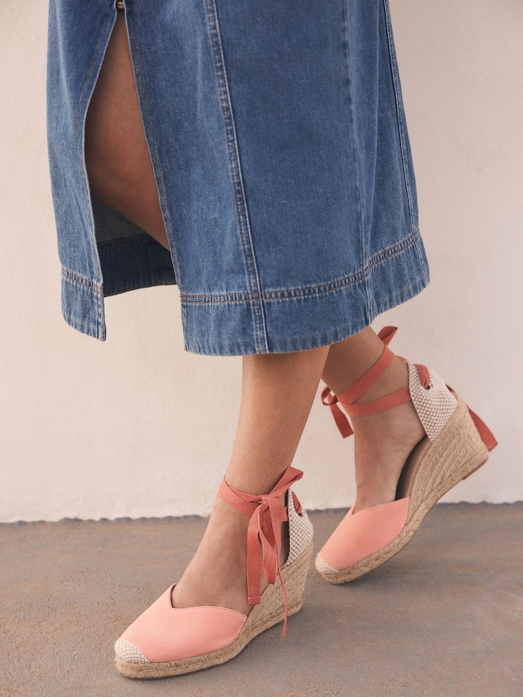 Mint Velvet Espadrille Tie Shoes - Imagen 1 de 5