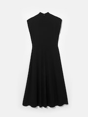 Mint Velvet Black Jersey High Neck Maxi Dress - Image 8 of 9