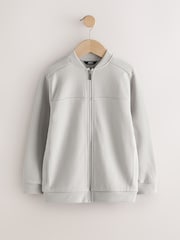New Grey Smart Bomber Jacket (3-16yrs) - Image 1 of 4