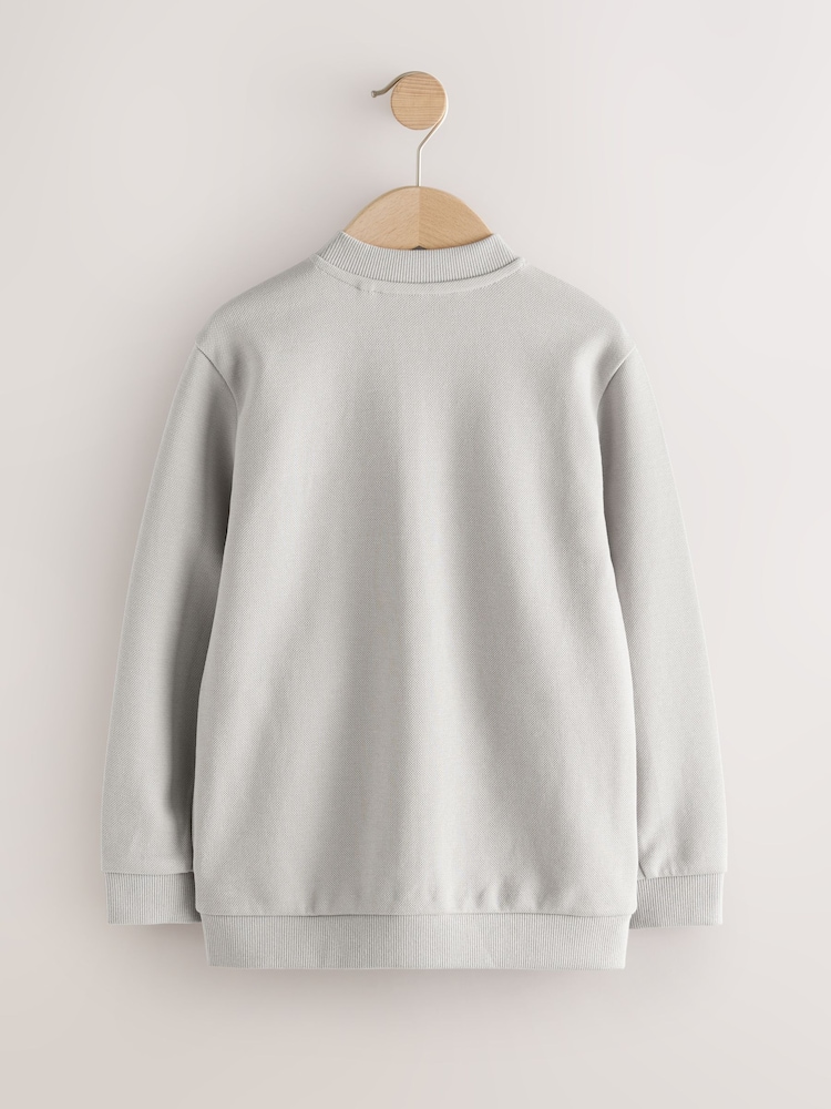 New Grey Smart Bomber Jacket (3-16yrs) - Image 2 of 4