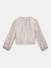 Mint Velvet Cream Sheer Puff Sleeve Blouse - Image 8 of 8