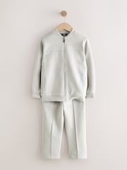 Grey Smart Jersey Bomber Jacket and Joggers Set (3-16yrs) - Image 2 of 5