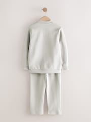 Grey Smart Jersey Bomber Jacket and Joggers Set (3-16yrs) - Image 3 of 5