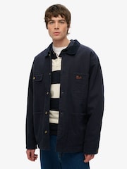 Superdry Blue Surplus Four Pocket Chore Jacket - Image 1 of 3
