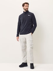 Jack Wolfskin Taunus 1/4 Zip Black Fleece - Image 3 of 4