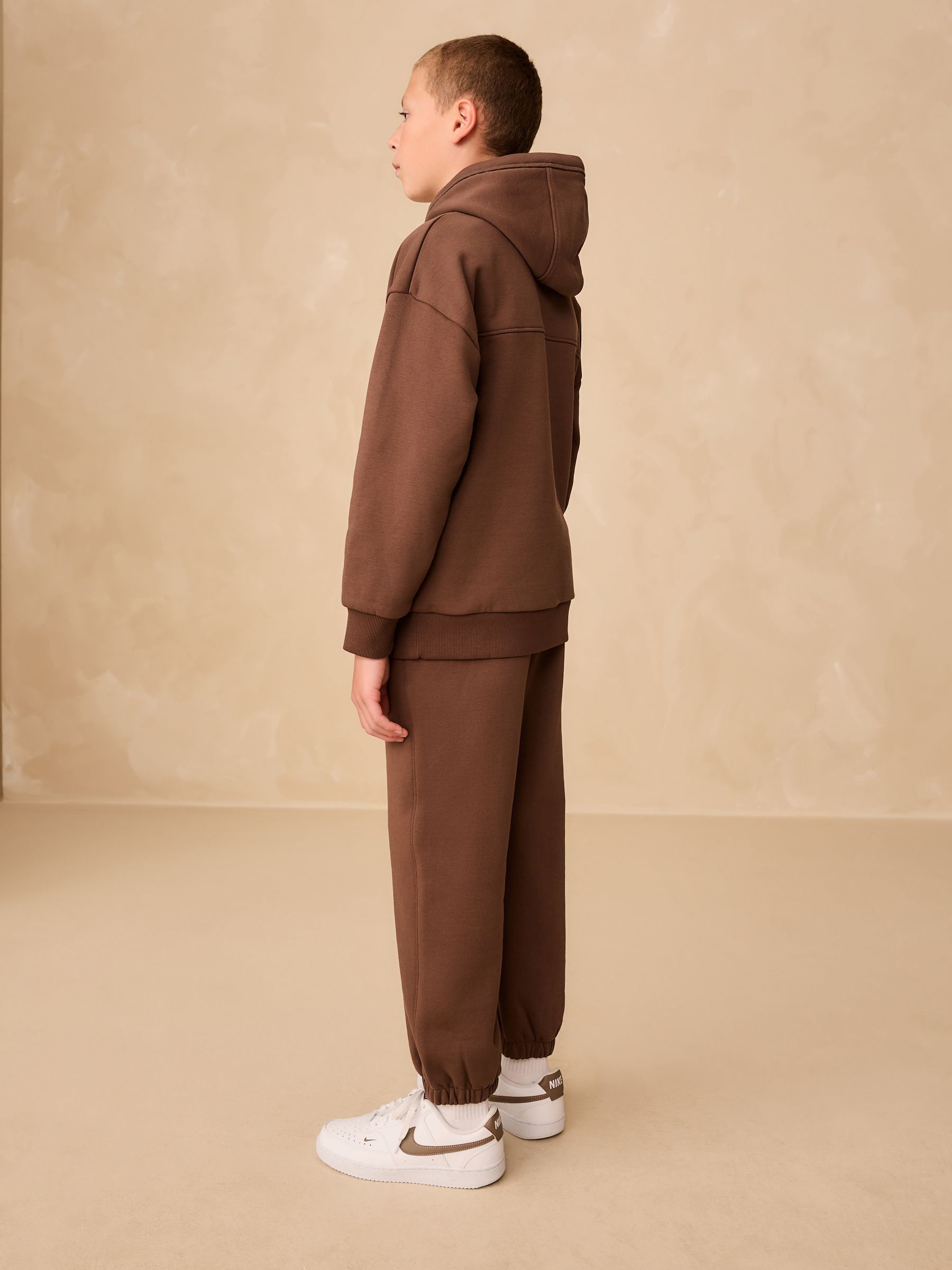 Buy Brown Sweatshirt and Joggers Set (3-16yrs) from Next USA