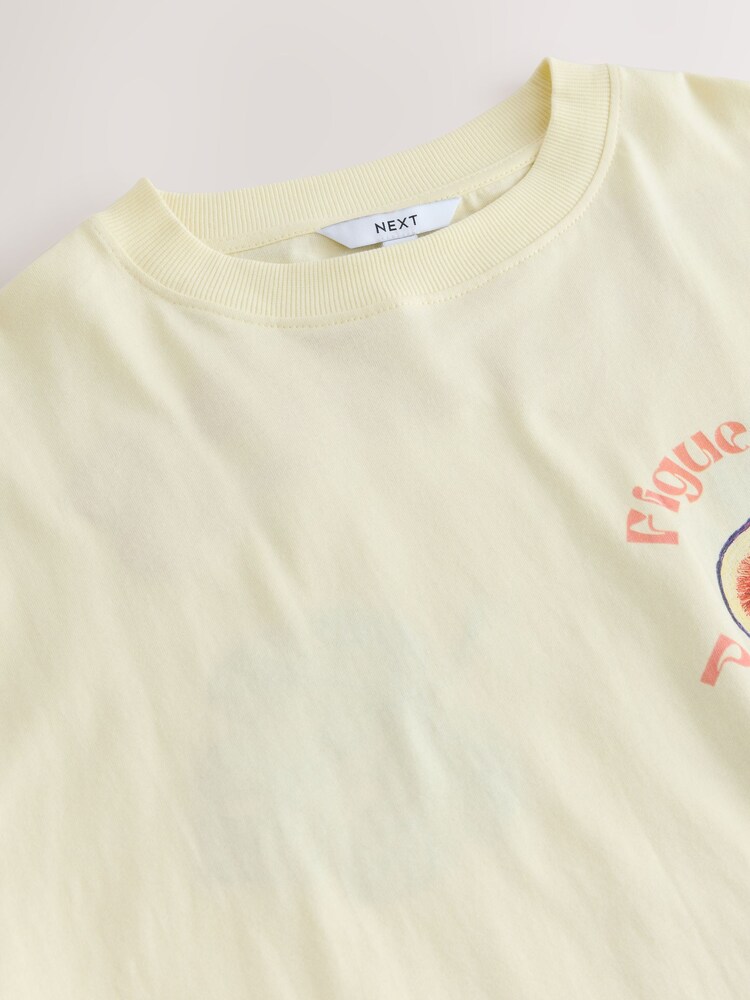 Amarillo - Camiseta de playa con estampado gráfico - Imagen 10 de 10