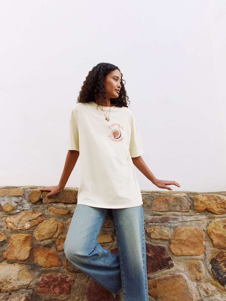 Amarillo - Camiseta de playa con estampado gráfico - Imagen 2 de 10 Amarillo - Camiseta de playa con estampado gráfico - Imagen 2 de 10