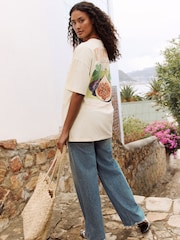 Amarillo - Camiseta de playa con estampado gráfico - Imagen 4 de 10