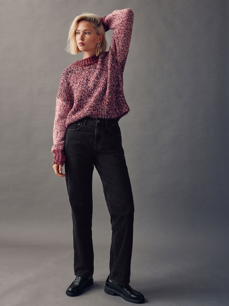 Black Straight Leg Jeans - Image 1 of 9 Black Straight Leg Jeans - Image 1 of 9