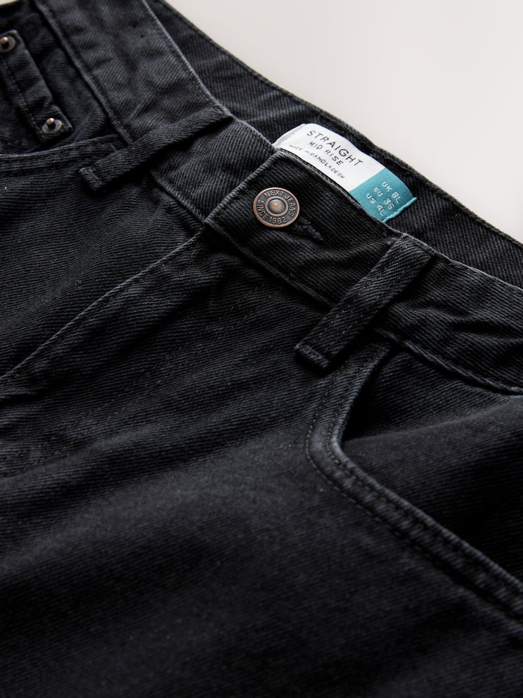 Black Straight Leg Jeans - Image 9 of 9 Black Straight Leg Jeans - Image 9 of 9