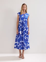 Phase Eight Blue Talah Midaxi Dress - Image 3 of 8