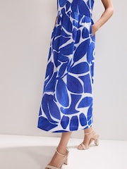 Phase Eight Blue Talah Midaxi Dress - Image 6 of 8