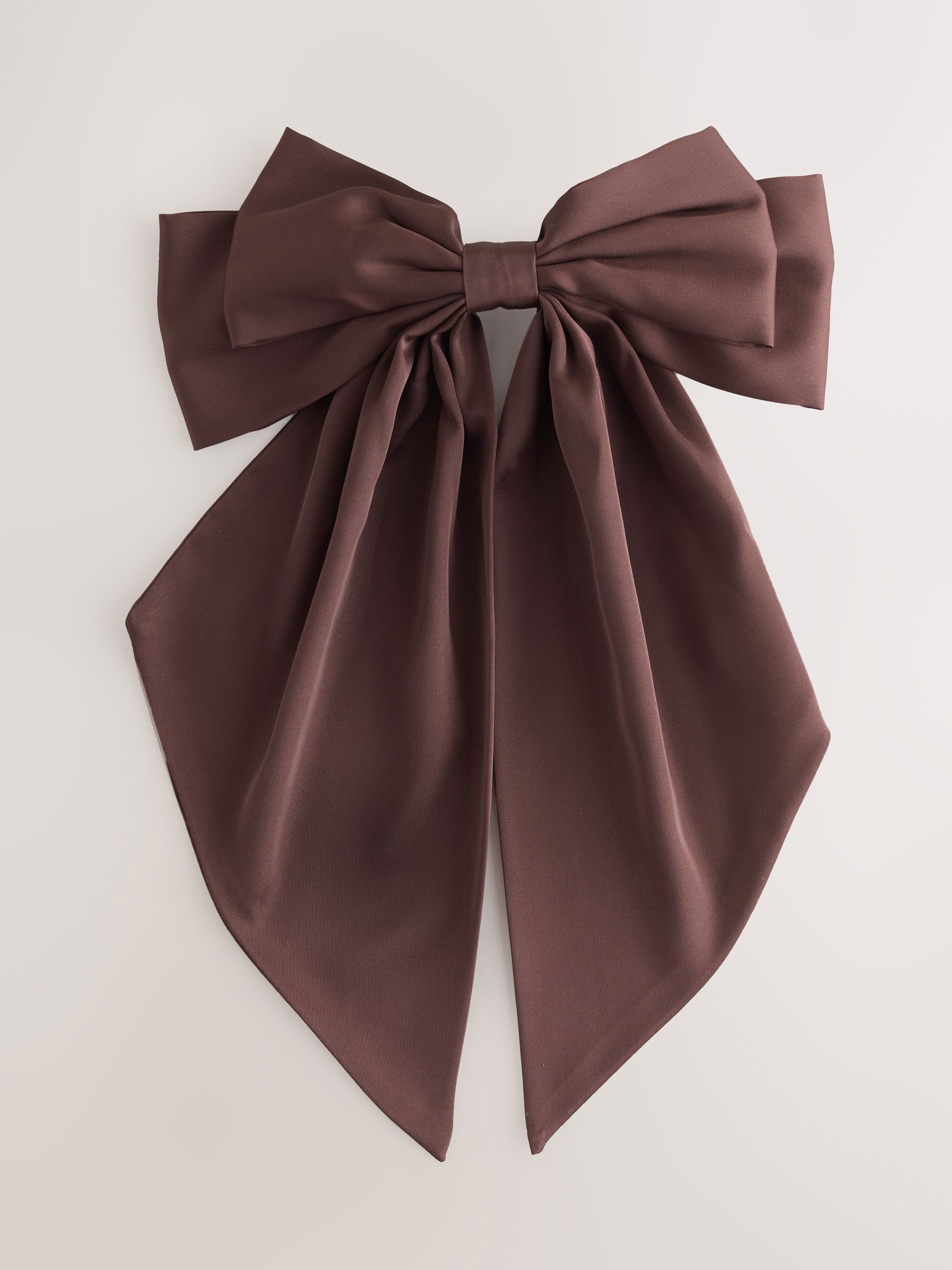 Buy Chocolate Brown Satin Bow Hair Clip from Next South Africa