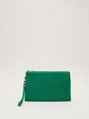 Phase Eight Green Stitch Front Clutch - Image 1 of 7
