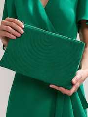 Phase Eight Green Stitch Front Clutch - Image 6 of 7