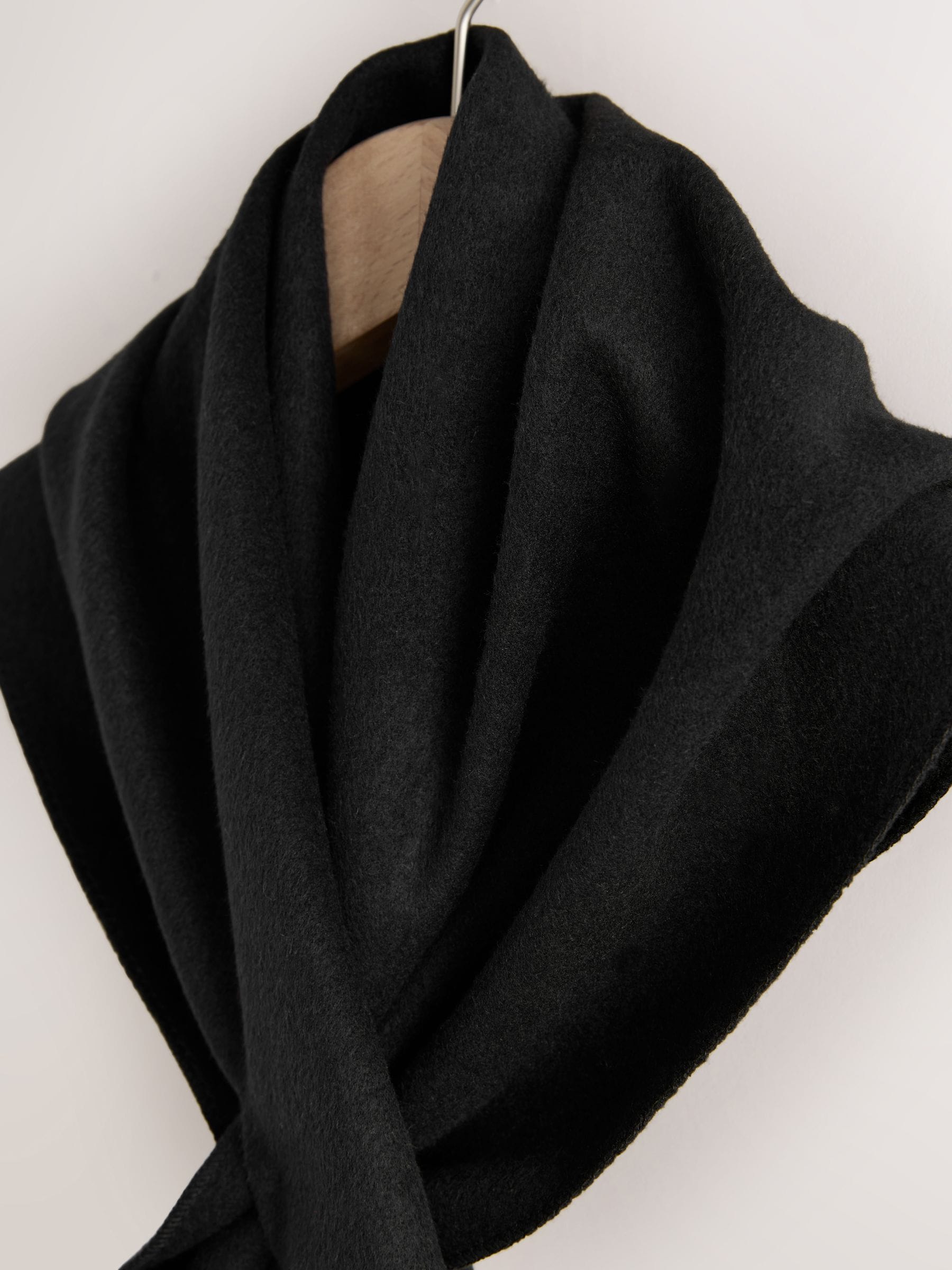 Buy Black Felt Triangle Scarf from Next India