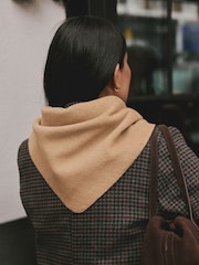 Neutral Felt Triangle Scarf - Image 4 of 8