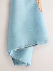 Blue Floral Midweight Scarf - Image 3 of 3