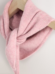 Pink Knitted Triangle Scarf - Image 8 of 9