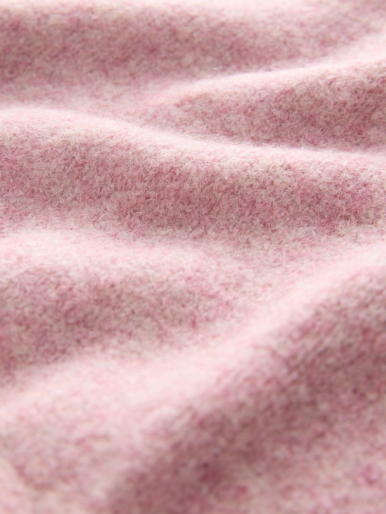 Pink Knitted Triangle Scarf - Image 9 of 9