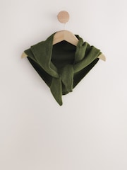 Green Knitted Triangle Scarf - Image 7 of 9