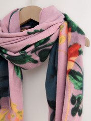 Lilac Purple Kew Collection Midweight Scarf - Image 4 of 6