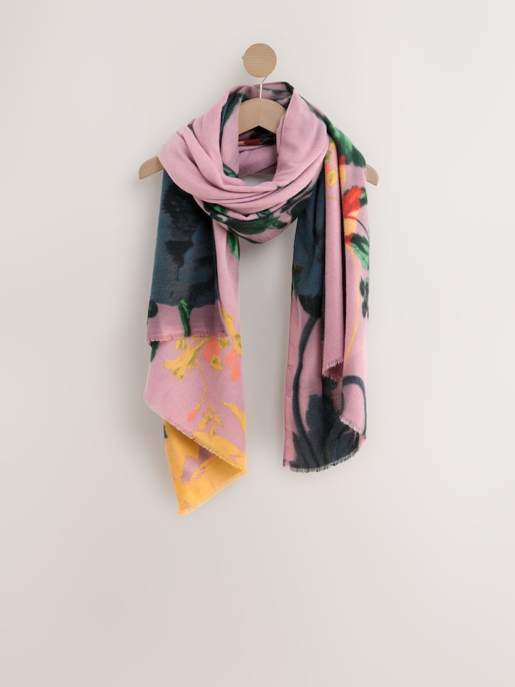 Lilac Purple Kew Collection Midweight Scarf - Image 6 of 6