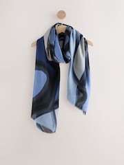 Spirale bleu marine - Écharpe légère - Image 5 sur 8