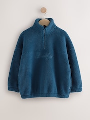 Mid Blue Funnel Neck Fleece (3-16yrs) - Image 1 of 5