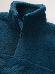 Mid Blue Funnel Neck Fleece (3-16yrs) - Image 3 of 5