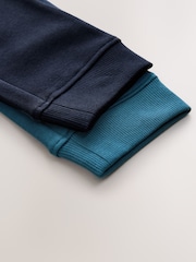 Navy Slim Fit Basic Joggers 5 Pack (3-16yrs) - Image 9 of 9
