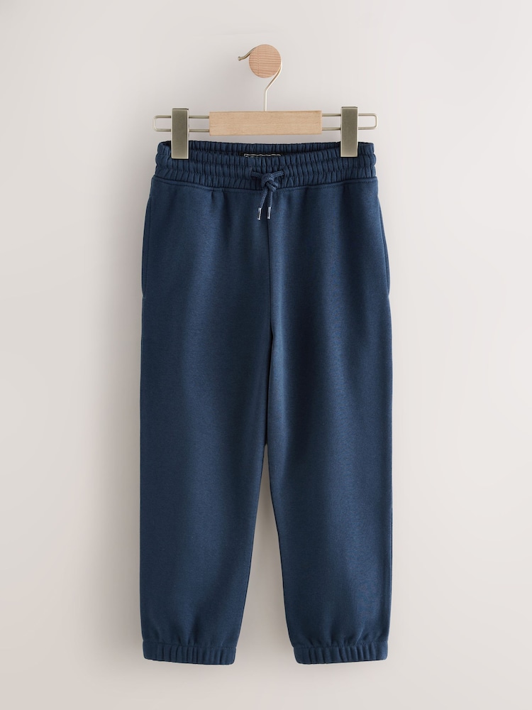Navy Regular Fit Basic Joggers 5 Pack (3-16yrs) - Image 2 of 9