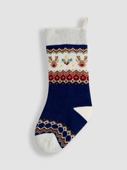JoJo Maman Bébé Christmas Knitted Stocking - Image 1 of 3