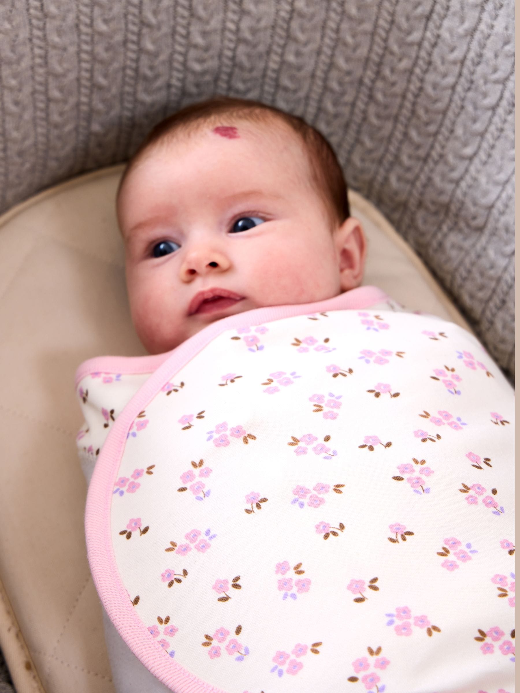 Jojo Maman Bébé Unisex Newborn Floral Swaddle With Zip