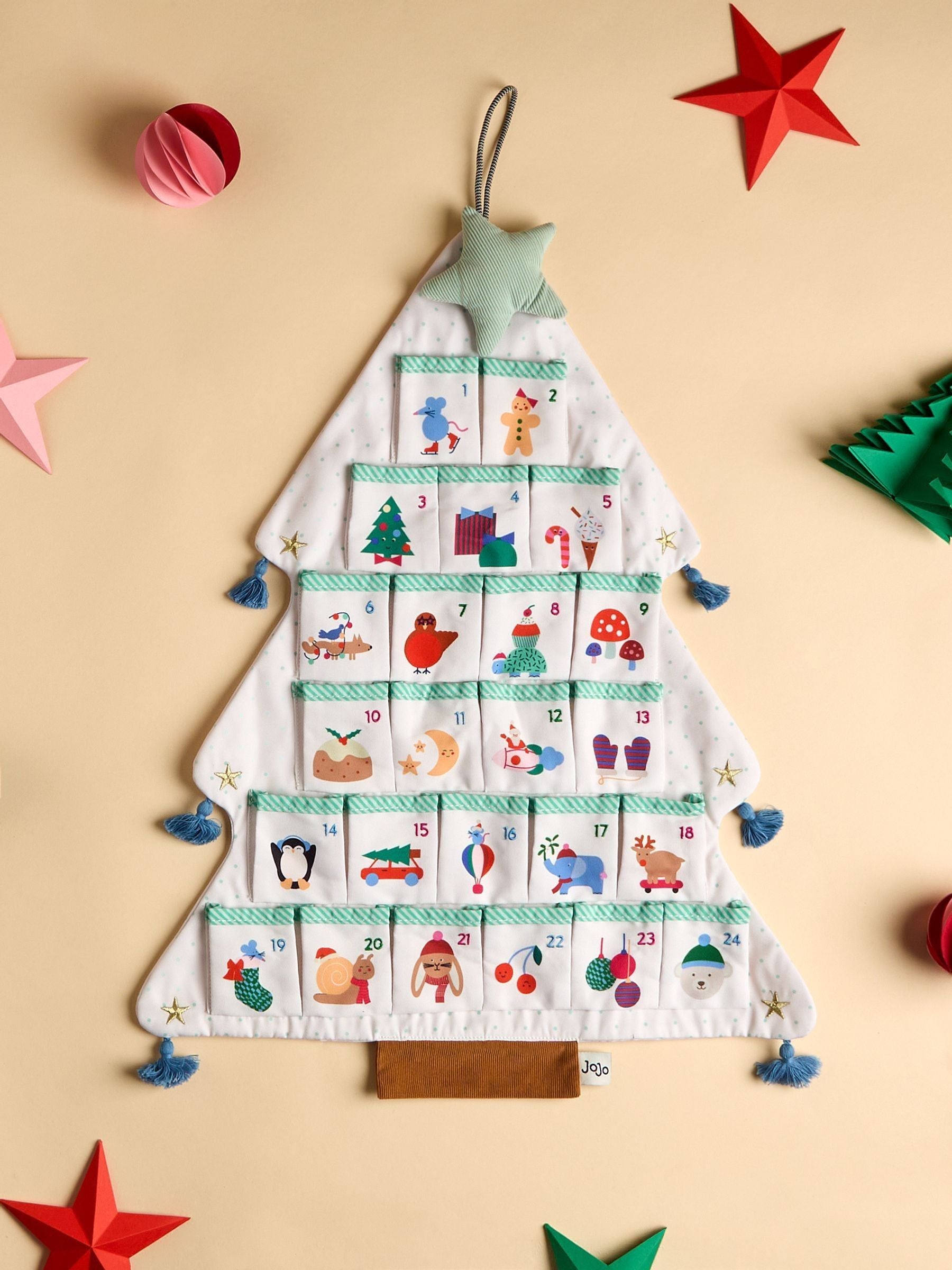 Jojo Maman Bébé Christmas Tree Hanging Advent Calendar
