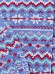 FatFace Blue Fairisle Socks - Image 2 of 2