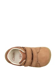 Clarks Brown Leather Roamer Craft T Shoes - Image 6 of 7
