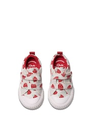 Clarks Silver Standard Fit (F) Fabric Foxing FraiseT. Canvas Shoes - Image 5 of 7