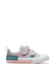 Clarks Pastel Pink Foxing Brill T. Canvas Shoes - Image 1 of 7