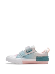 Clarks Pastel Pink Foxing Brill T. Canvas Shoes - Image 2 of 7