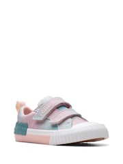 Clarks Pastel Pink Foxing Brill T. Canvas Shoes - Image 3 of 7