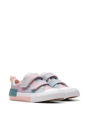 Clarks Pastel Pink Foxing Brill T. Canvas Shoes - Image 4 of 7