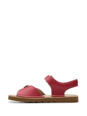 Clarks Red Leather PlaysunReef K. Sandals - Image 2 of 7