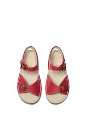 Clarks Red Leather PlaysunReef K. Sandals - Image 5 of 7