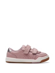 Clarks Pink Narrow Fit  (E) Urban Solo T. Trainers - Image 1 of 7